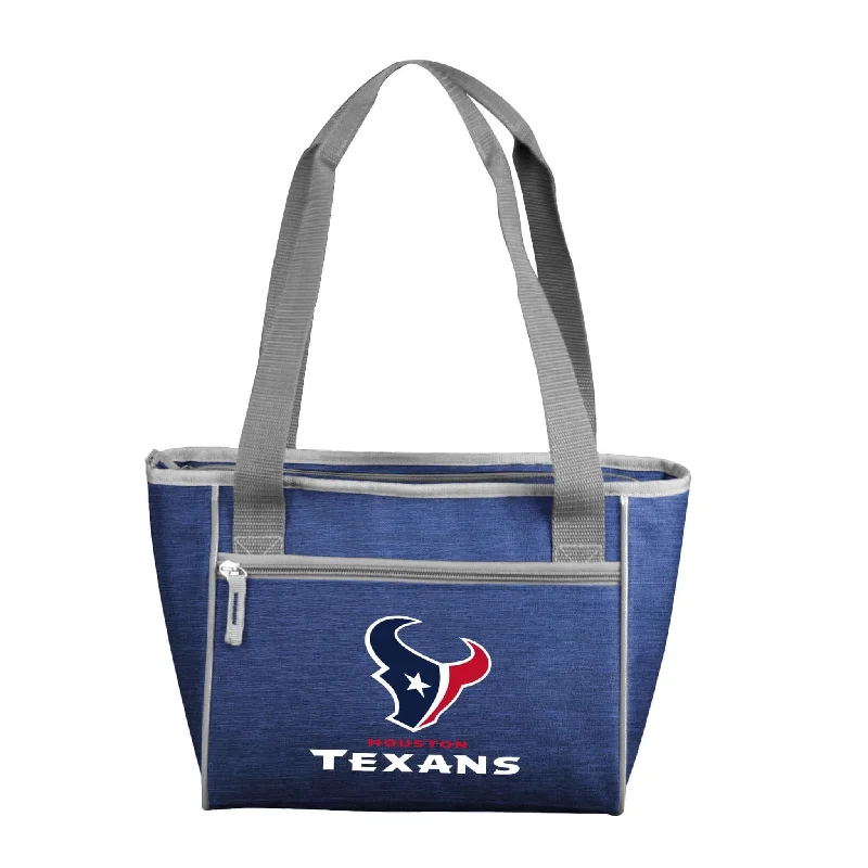 Trendy Visors for Sports and Outdoor Fun-Houston Texans Crosshatch 16 Can Cooler Tote