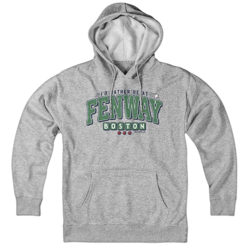 Warm and Soft Fleece Hoodies for Comfort-I'd Rather Be At Fenway Hoodie