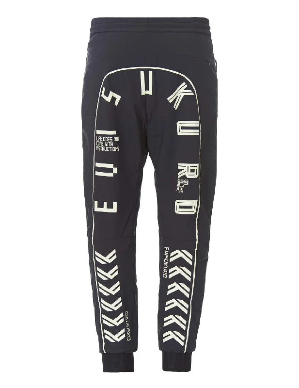 Soft Sweatpants for Relaxed Days-Sports Pants with Glow-in-the-dark Print