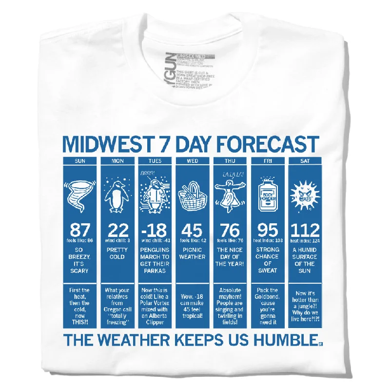 Soft T-Shirt with Printed Designs for Fashionistas-Midwest Forecast