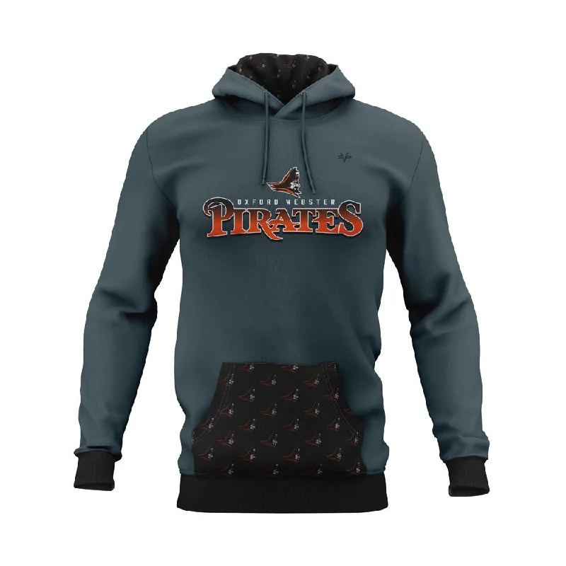 Hoodies for Camping and Hiking Trips-Oxford Webster Pirates Football Hoodie