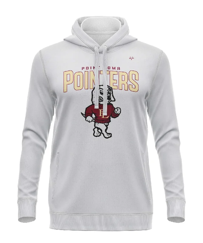 Stylish Athletic Hoodies for Fitness Enthusiasts-POINT LOMA SEMI SUB HOODIE - SILVER