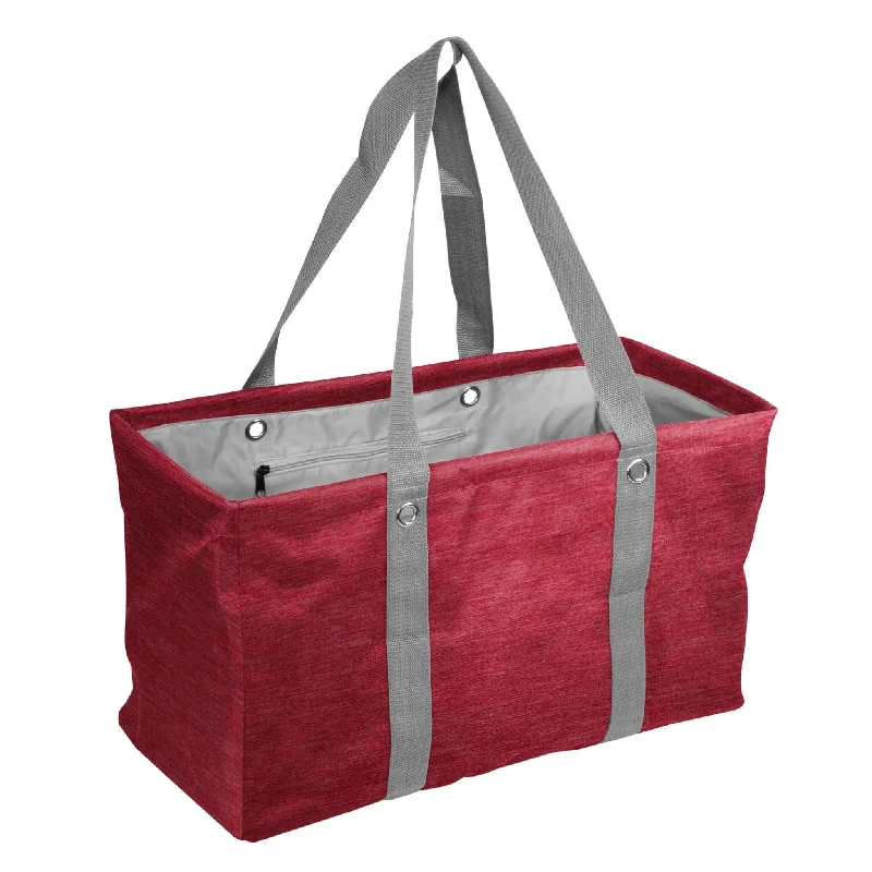 Casual Knit Hats for Warmth and Style-Plain Garnet Crosshatch Picnic Caddy