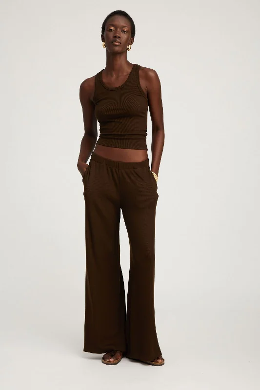 Custom Work Pants for Outdoor Jobs-Americano Rib Wide Leg Pants