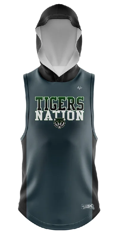 Fashionable Crop Hoodies for a Trendy Look-SOUTH PLAINFIELD TIGERS Lightweight Sleeveless Hoodie