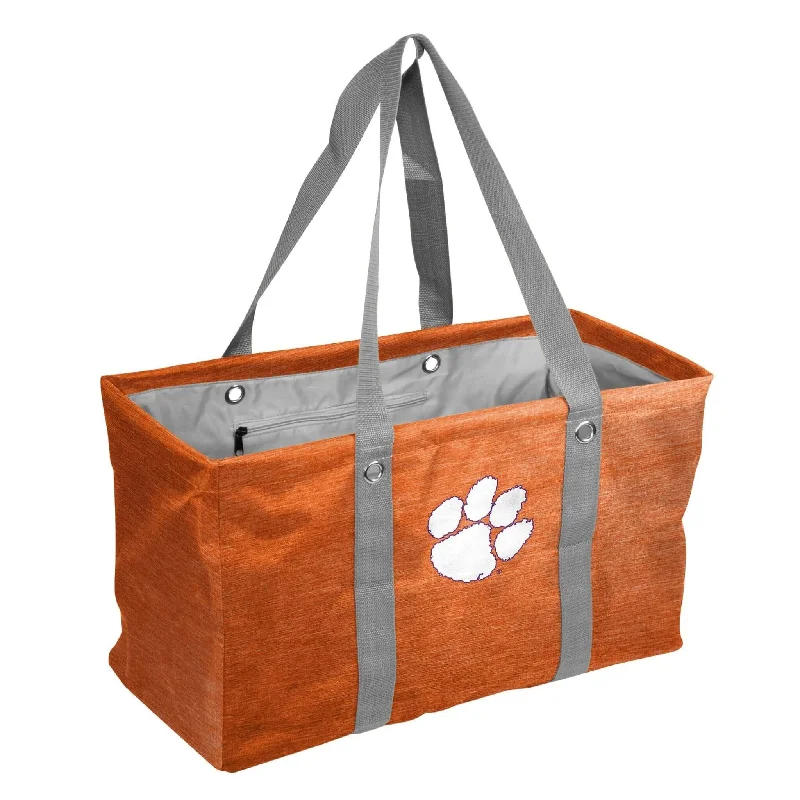 Trendy Snapbacks with Cool Graphics-Clemson Crosshatch Picnic Caddy