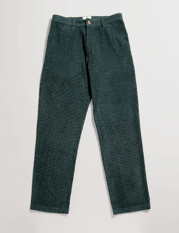 Durable Outdoor Pants for Hiking Trips-Hockney Corduroy Pants - Dark Green