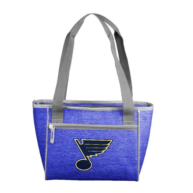 Outdoor Performance Hats for Hiking-St Louis Blues Crosshatch 16 Can Cooler Tote