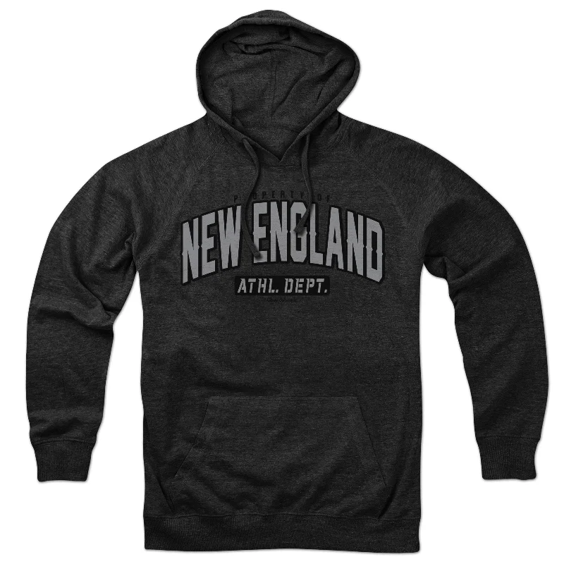 Cozy Fleece Hoodies for Extra Warmth-Property Of New England Blackout Hoodie