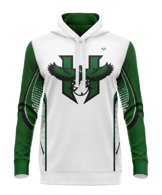 Vintage Graphic Hoodies for Casual Looks-HAZLET HAWKS (H LOGO) Baseball Sublimated Hoodie