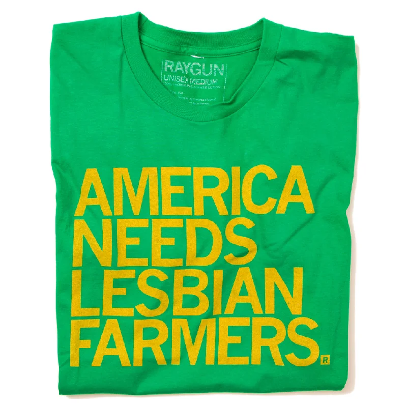 T-Shirt with Bold Designs for Statement Look-Lesbian Farmers