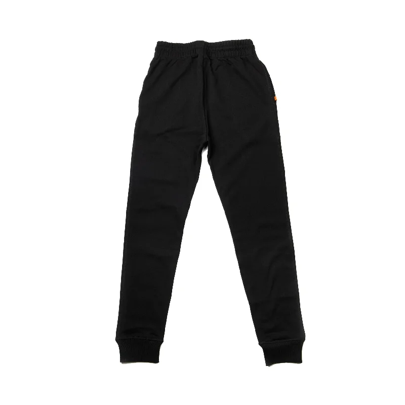 Soft Corduroy Pants for Fall Fashion-Logo Sweatpants Black