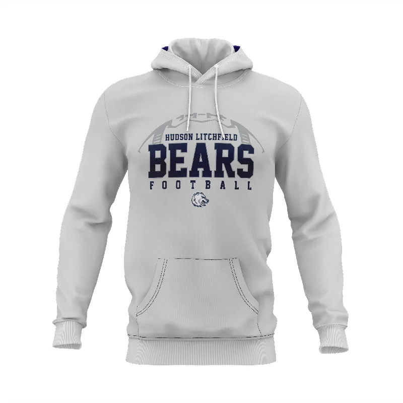 Hoodies for Youth Sports and Recreation-Hudson Litchfield Bears SEMI SUB - Hoodie Silver