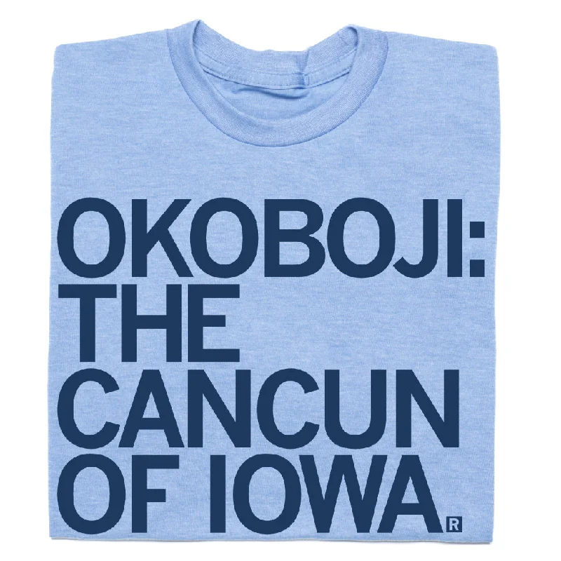 T-Shirt with Graphic Logo for Street Style-Okoboji: Cancun