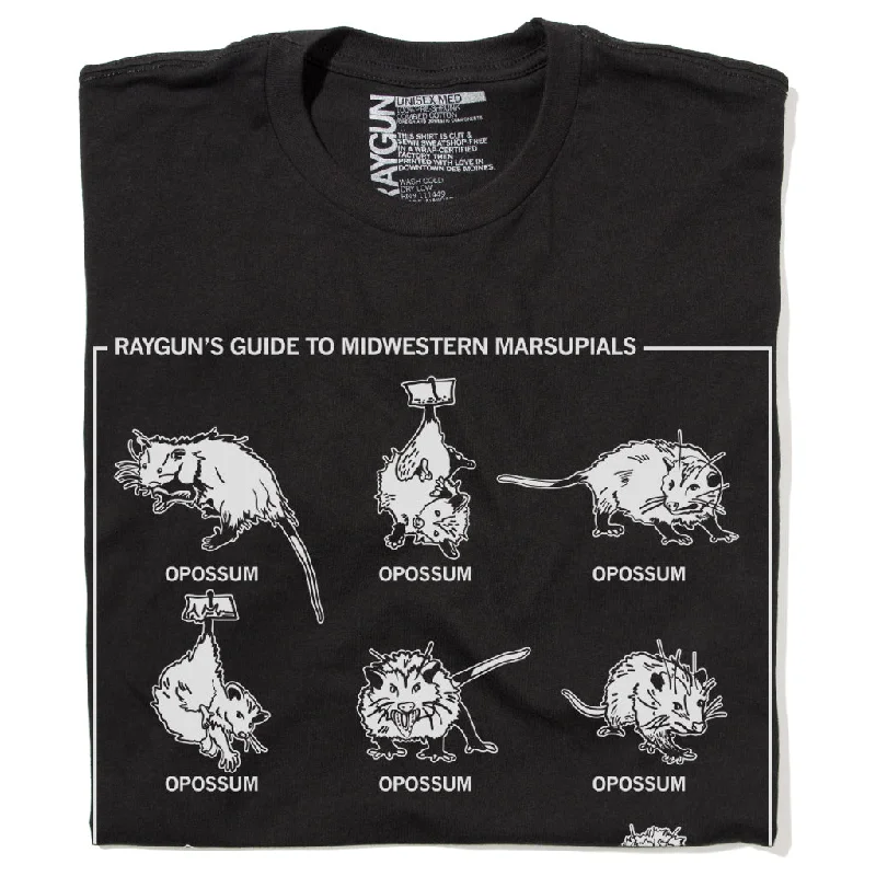 T-Shirt with Bold Typography for Standout Look-Midwestern Marsupials