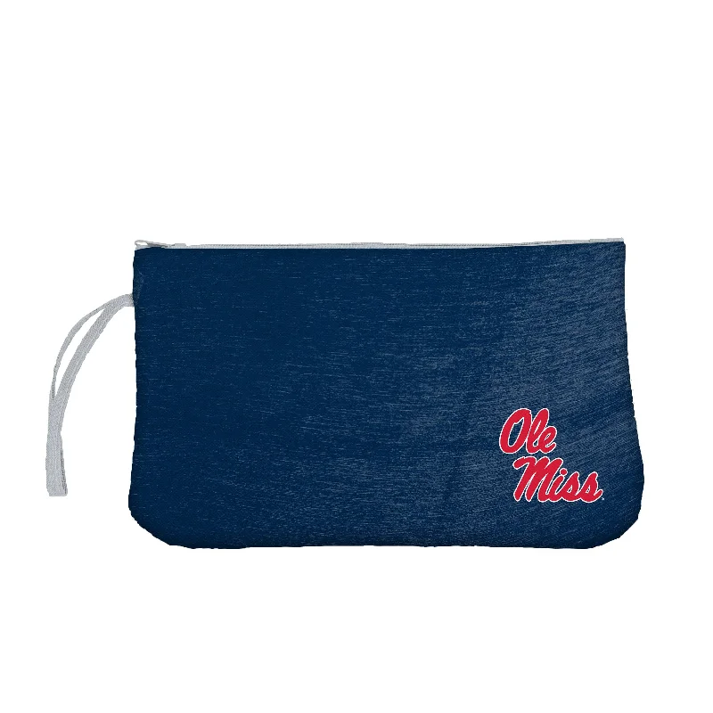 Custom Baseball Hats for Teams-Ole Miss Crosshatch Wristlet