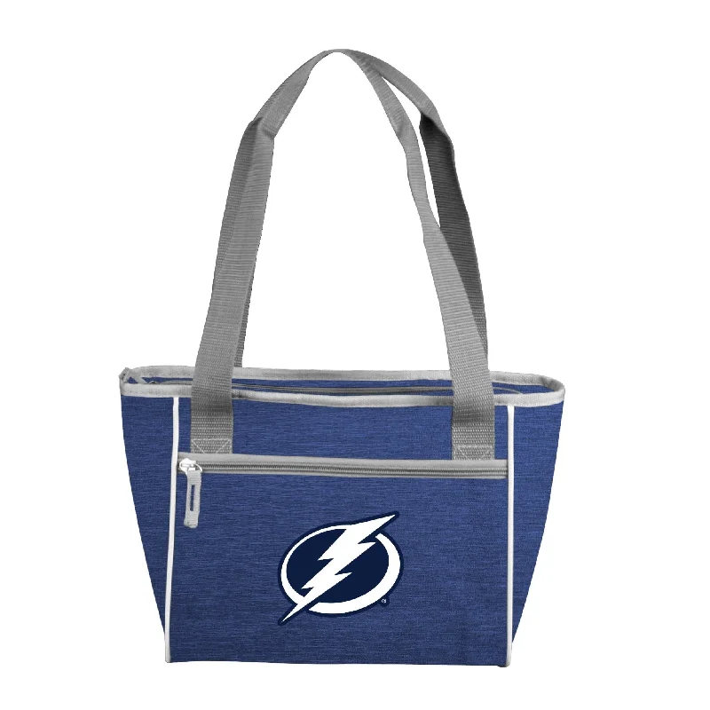 Luxurious Fur-Trimmed Hats for Winter Fashion-Tampa Bay Lightning Crosshatch 16 Can Cooler Tote