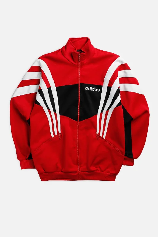 Waterproof Jackets for Outdoor Adventures-Vintage Adidas Track Jacket - M