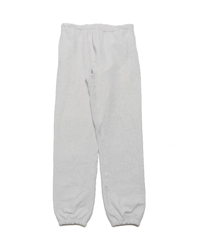 Wide-Legged Palazzos for Summer Fashion-The Real McCoy's MC20115 Heavyweight Sweatpants Silver Grey