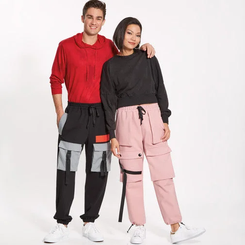 Casual Utility Pants for Everyday Comfort-New Look Unisex Cargo Pants N6745