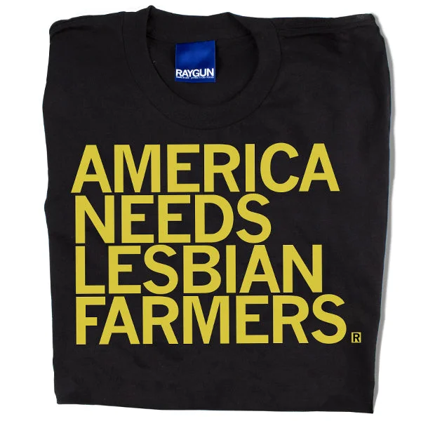 Custom T-Shirt for Fundraising Events-Lesbian Farmers Black