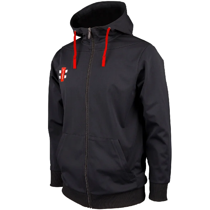 Adjustable Hooded Jackets for Versatility-Gray Nicolls Pro Performance Hooded Jacket