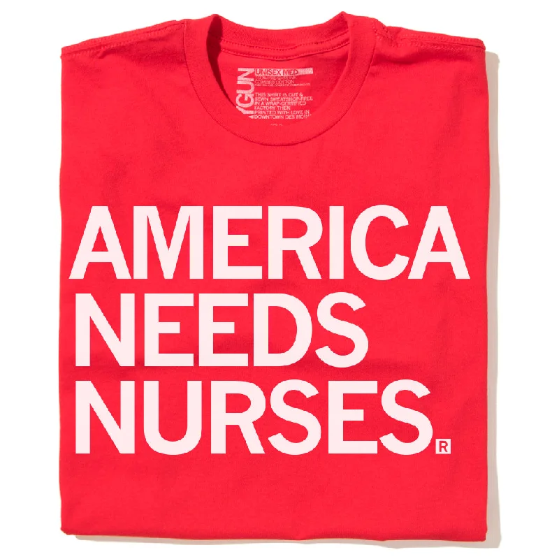 Casual T-Shirt with Comfortable Fit for Everyday Wear-America Needs Nurses