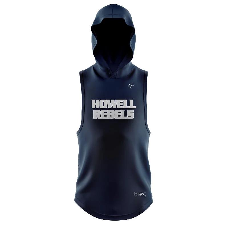 Full Sleeve Hoodies for Maximum Warmth-HOWELL REBELS SLEEVELESS HOODIE