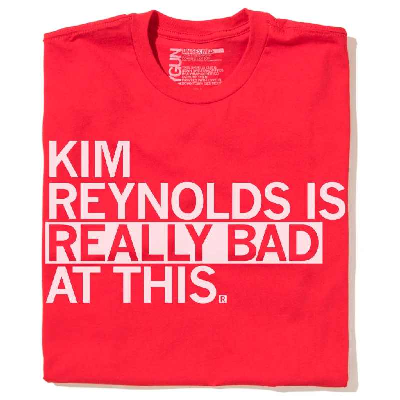 T-Shirt with Custom Artwork for Unique Look-Kim Reynolds Is Really Bad At This