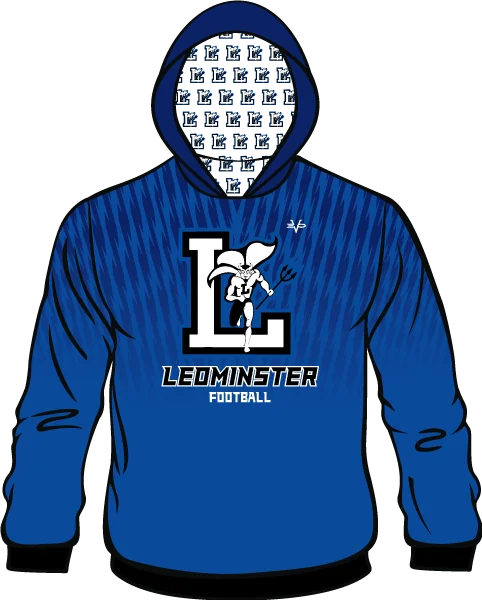 Athletic Hoodies for Workout Sessions-LEOMINSTER Sublimated Hoodie with Devil Logo