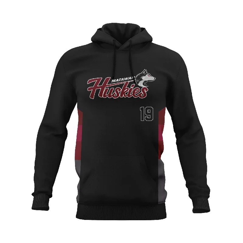 Fashionable Crop Hoodies for a Trendy Look-Matawan Huskies Black Legacy Pullover Hoodie