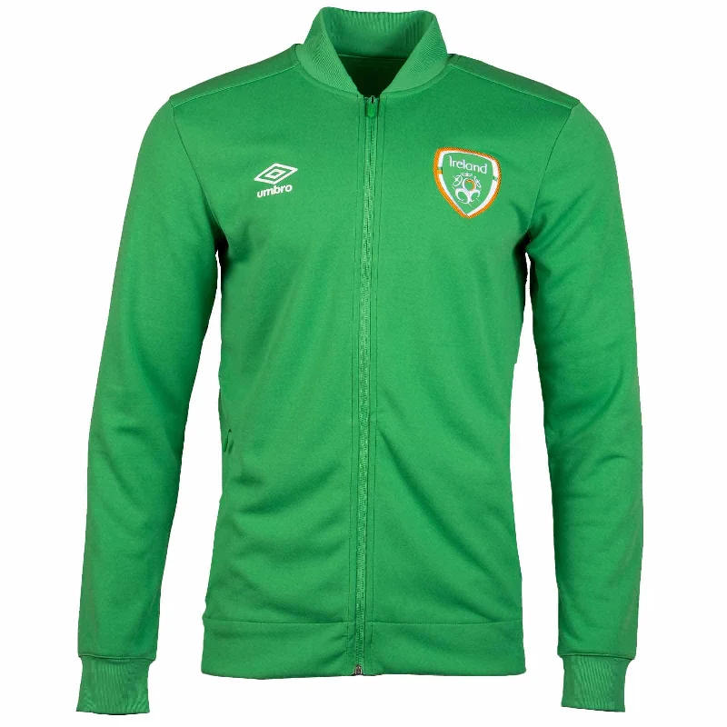 Military-Style Jackets for Rugged Fashion-Umbro FAI 21 Presentation Jacket  Green