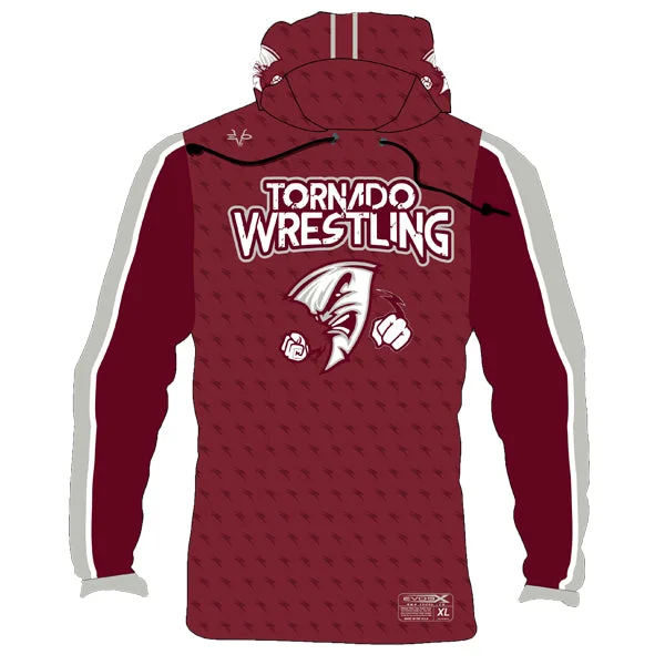 Custom Printed Hoodies for Special Occasions-TORNADO WRESTLING HOODIE