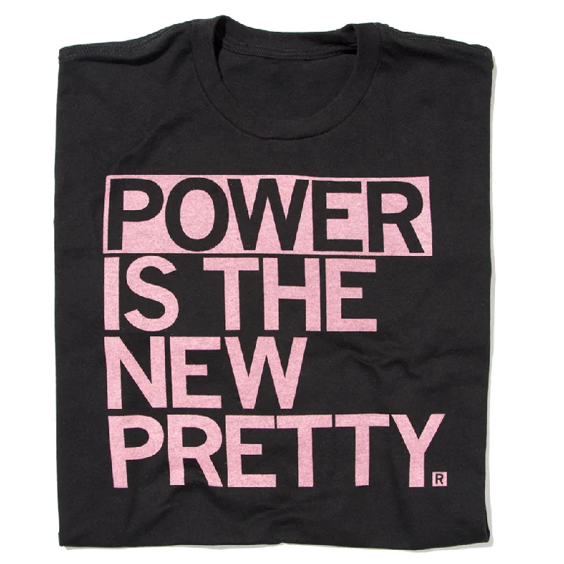 Athletic T-Shirt with Moisture-Wicking Fabric-Power Is The New Pretty