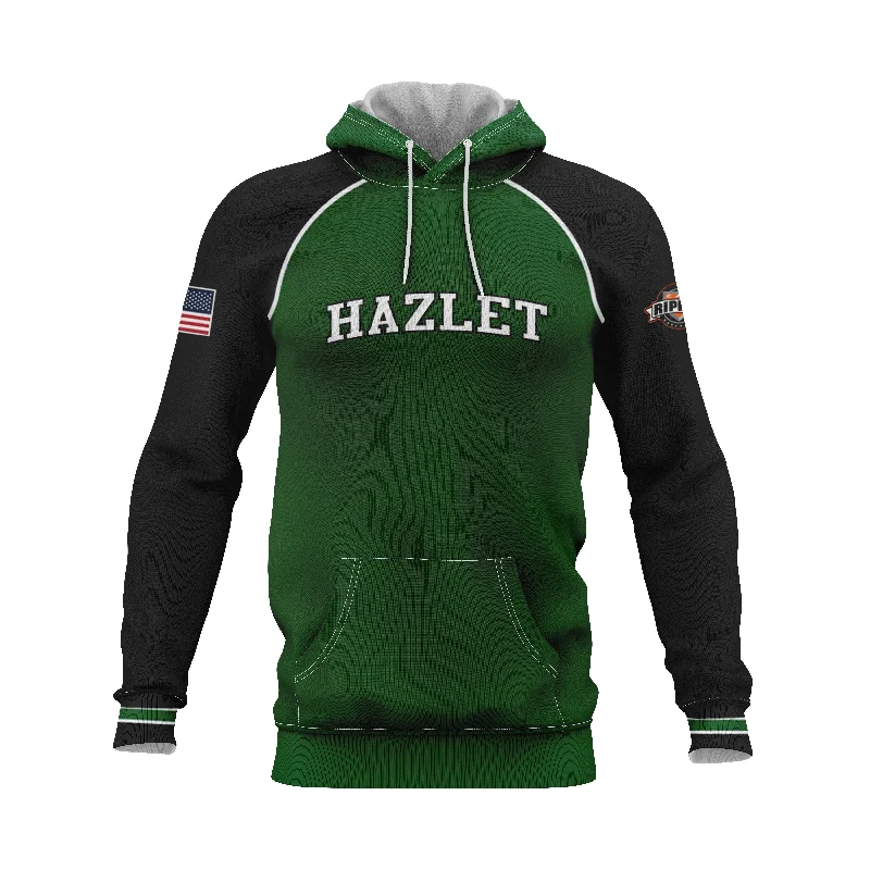 Casual Pullover Hoodies for Everyday Comfort-HAZLET HAWKS Logo Baseball Sublimated Hoodie