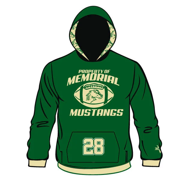 Eco-Friendly Hoodies Made from Organic Materials-MEMORIAL MUSTANGS HOODIE