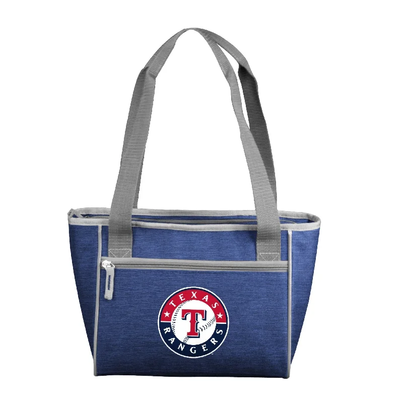 Hipster Beanies for Trendy Winter Fashion-Texas Rangers Crosshatch 16 Can Cooler Tote