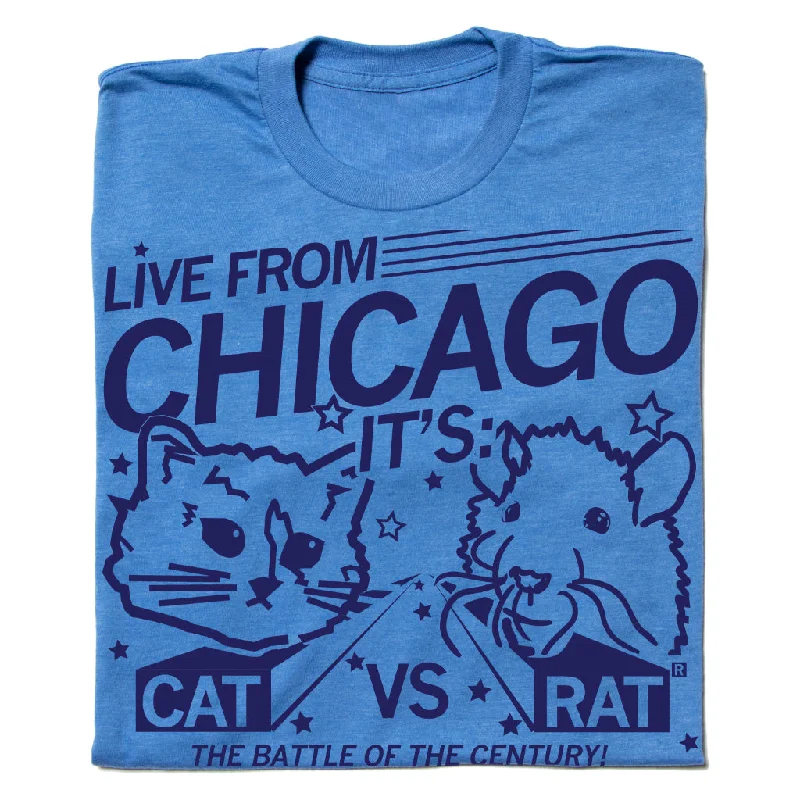 Colorful T-Shirt for Vibrant Style-Chicago Cat Vs Rat