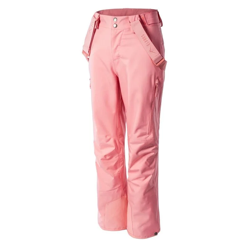 Custom Logo Work Pants for Employees-Elbrus Leanna Womens Ski Pants - Pink