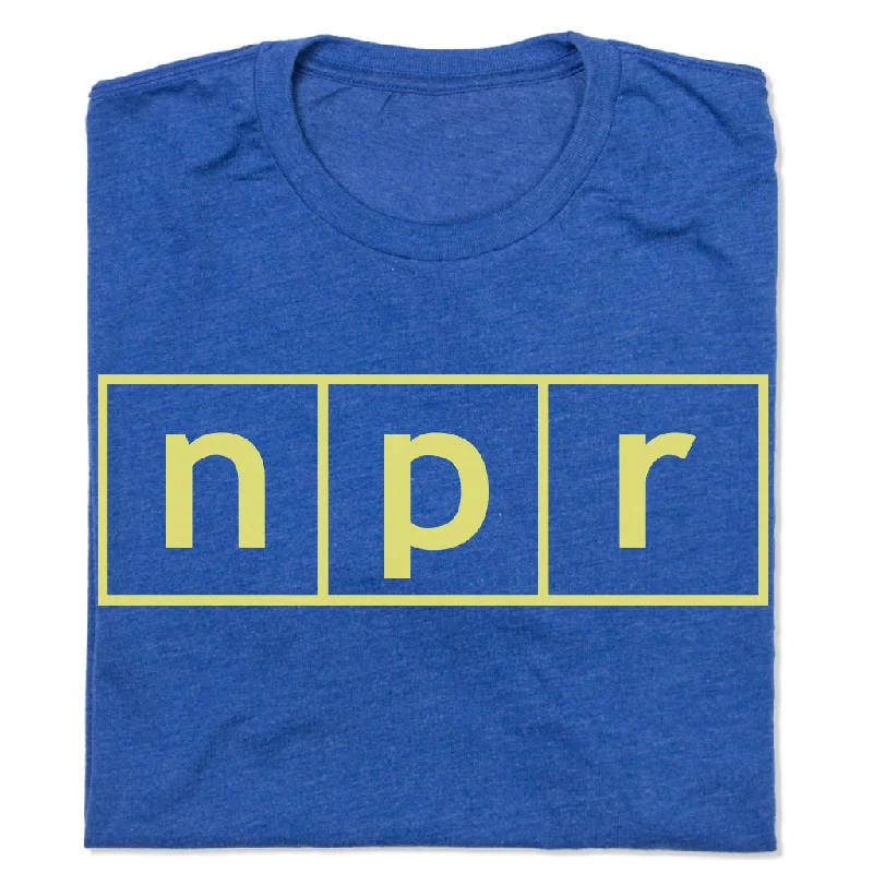 Casual T-Shirt with Comfortable Fit for Everyday Wear-NPR Logo Blue