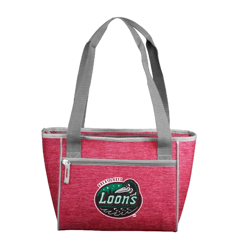 Sporty Running Hats for Races and Marathons-Great Lakes Loons Crosshatch 16 Can Cooler Tote