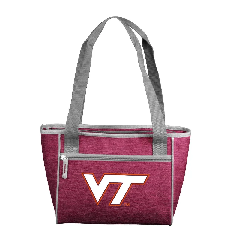 Designer Beanies for Fashion-Forward Looks-Virginia Tech Crosshatch 16 Can Cooler Tote