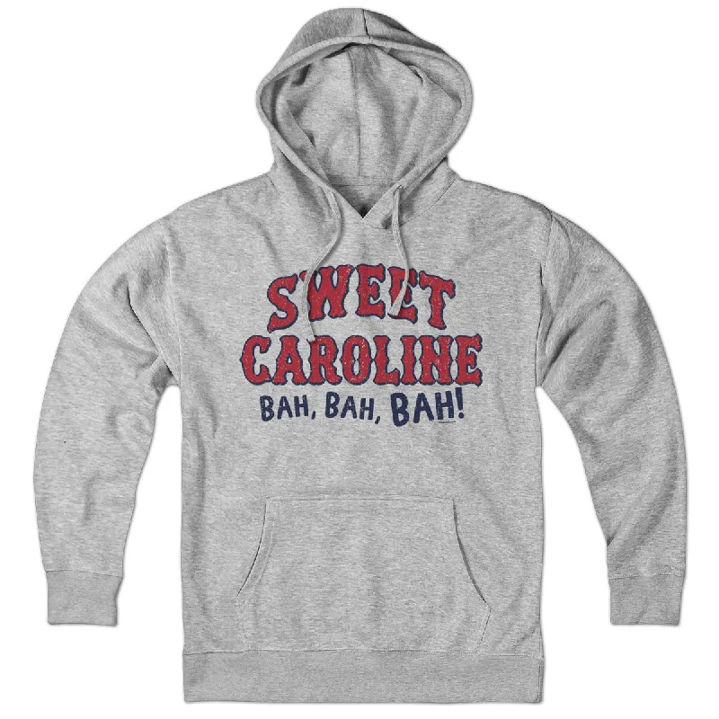 Stylish Graphic Hoodies for Trendsetters-Sweet Caroline Baseball Arch Hoodie