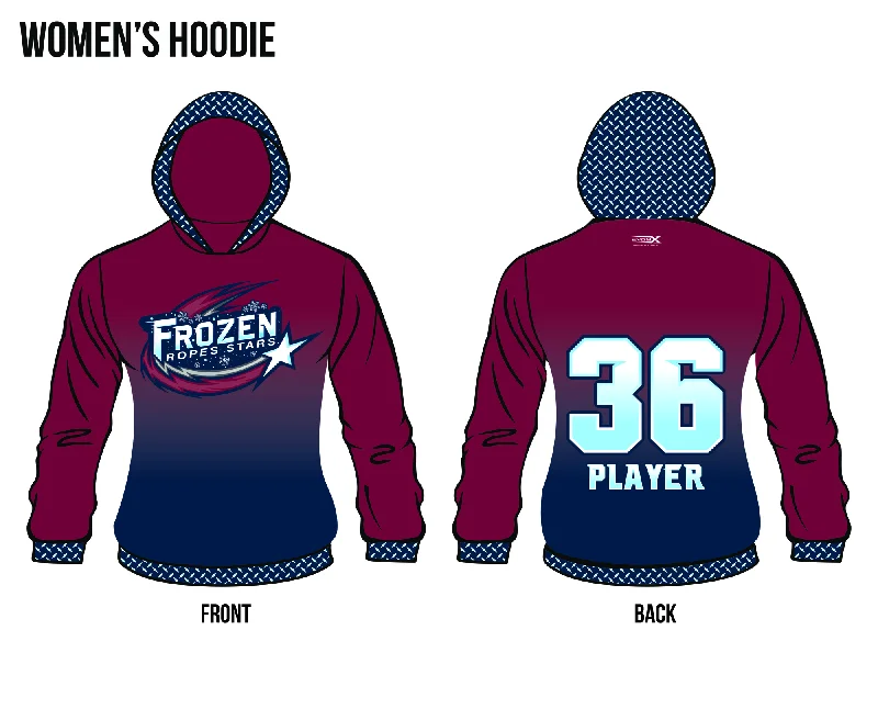 Stylish Tie-Dye Hoodies for Unique Style-FROZEN ROPES STARS Fastpitch Sublimated Women's Hoodie