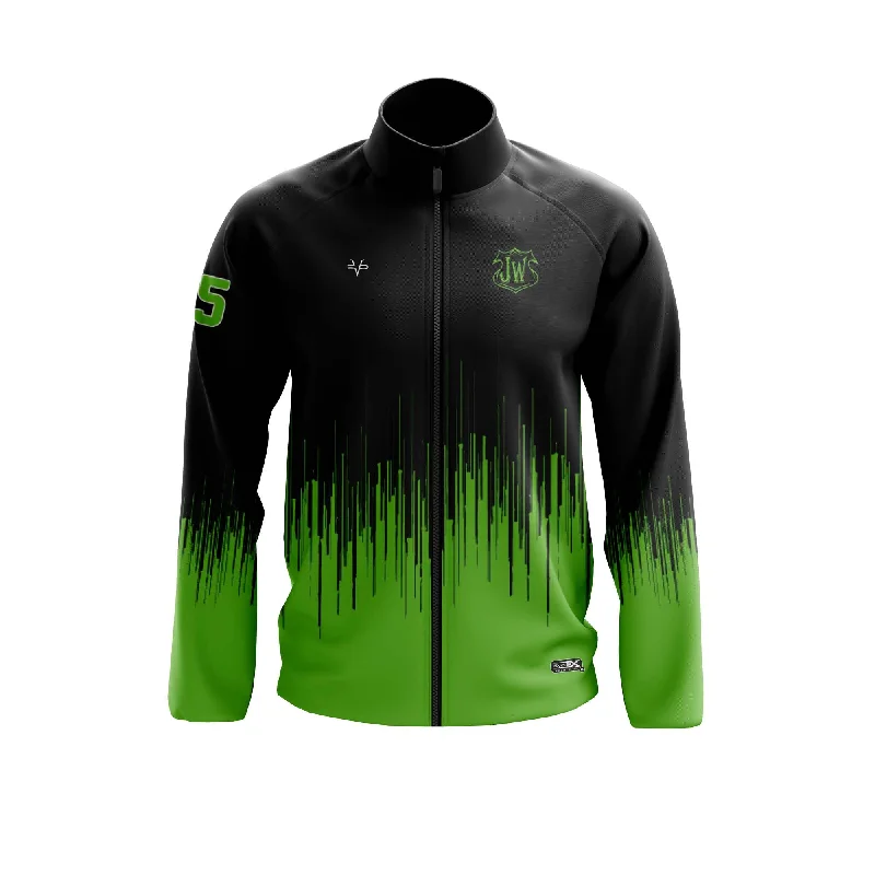 Lightweight Waterproof Jackets for Rainy Days-JERSEY WARRIOR Basketball Sublimated Full Zip Jacket