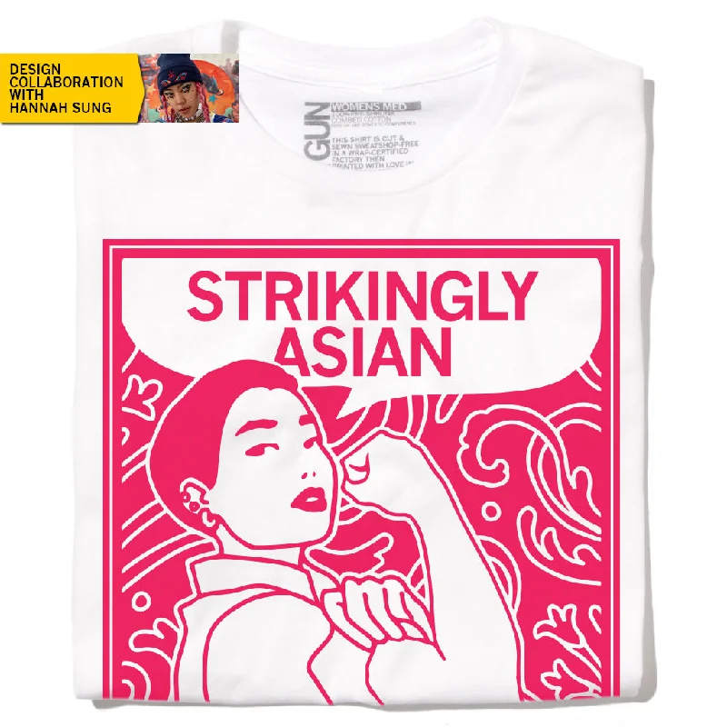 T-Shirt with Bold Typography for Standout Look-Strikingly Asian