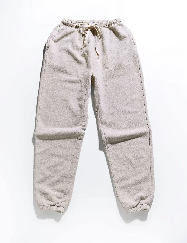 Vintage Inspired Bell-Bottom Pants-New Sweatpants in Warm Gray