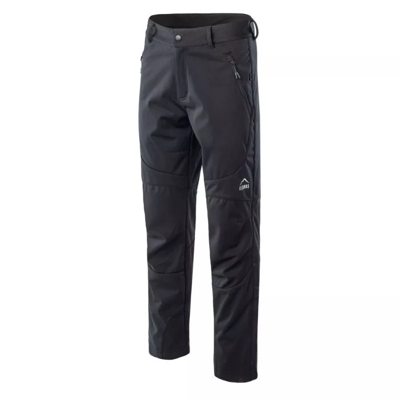 Classic White Dress Pants for Formal Events-Elbrus Black Gaude Polartec Windblock Mens Pants -  Black