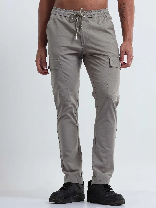 Fashionable Pleated Pants for Work-Air Sense Cement Cargo Pants