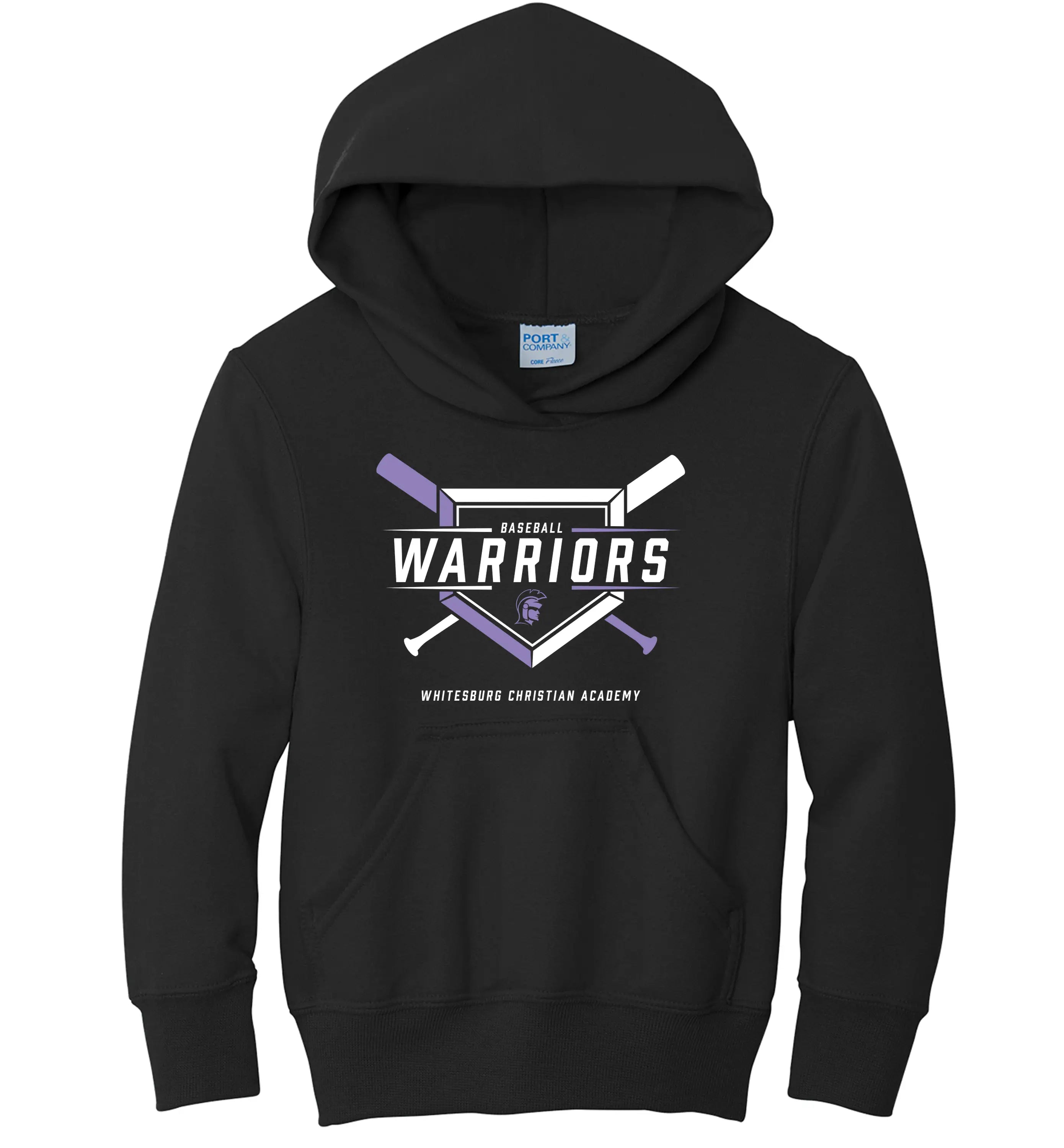 Vintage Hoodies for Retro Fashion-YOUTH WARRIOR Baseball Home Plate Hoodie - PC90HY NEW